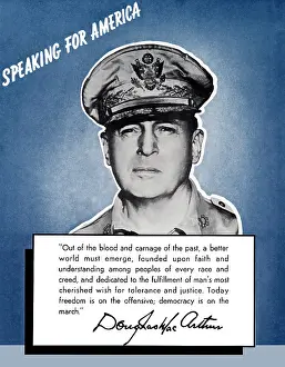 Macarthur: Digitally restored war propaganda poster