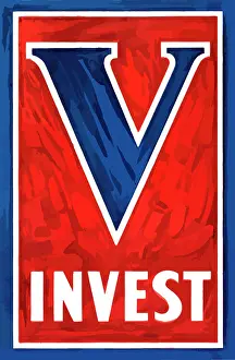Investment: Digitally restored war propaganda poster