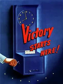 Accuracy: Digitally restored war propaganda poster