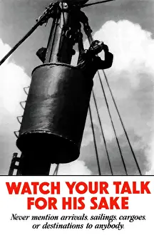 Surveillance: Digitally restored war propaganda poster
