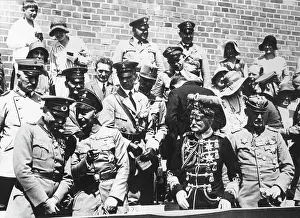 Rupprecht: Dignitaries box at a Stahlhelm roll call in Breslau, circa