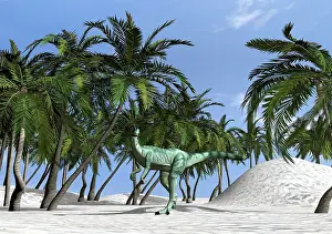 Sinemurian: Dilophosaurus hunting for its next meal