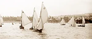 Teignmouth: Dinghy racing at Teignmouth, probably 1930s