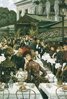 Caryatids: Dining Al Fresco, by Tissot