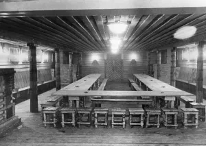 Cafeteria: Dining and common room, undated