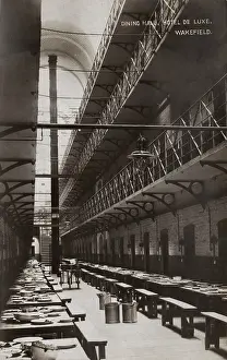 Wakefield: Dining Hall at Wakefield Prison, West Yorkshire