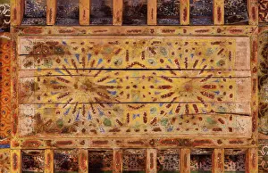 Kasbah: Dining room ceiling, Kasbah Taourirt, Morocco