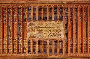 Kasbah: Dining room ceiling, Kasbah Taourirt, Morocco