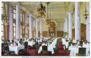 Chandeliers: Dining Room, Central Station Hotel, Glasgow, Scotland