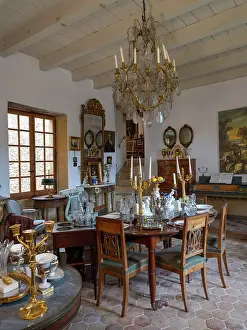 Rapetour: Dining room, Chateau de Rapetour, Theize, Beaujolais, France