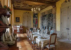 Tremoilles: Dining room, Chateau de Sully-sur-Loire, Loiret, France