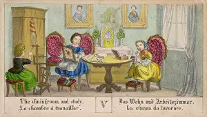 Weave: Dining room, mid 19c