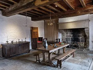 Pewter: Dining room, Musee Jacques Cartier, Rotheneuf, Bretagne