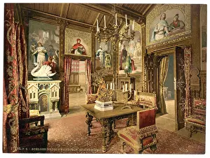 Neuschwanstein: Dining room, Neuschwanstein Castle, Upper Bavaria, Germany