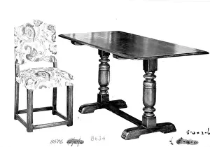 Item: Dining table and chair