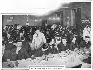 Communal: At dinner on a big sale day
