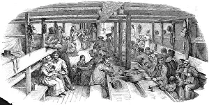 Steerage: Dinner on board an Emigrant Ship 1844