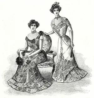 Chemisette: Dinner Dresses 1900