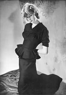 Peplum: Dinner gown by Alix, 1940