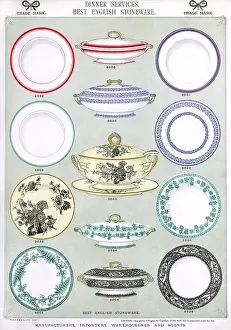 Tureen: Dinner Services, Best English Stoneware, Plate 1