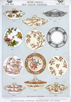 Tableware: Dinner Services, Best English Stoneware, Plate 3