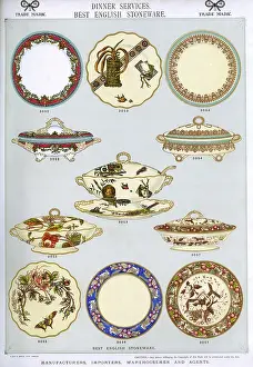 Tureen: Dinner Services, Best English Stoneware, Plate 9