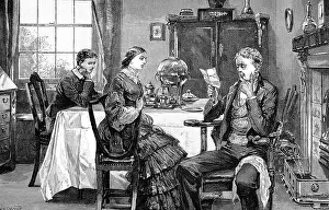 Tureen: Dinner table scene