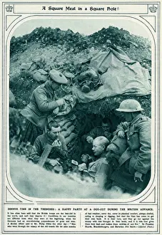 Discomfort: Dinner at the trenches 1916