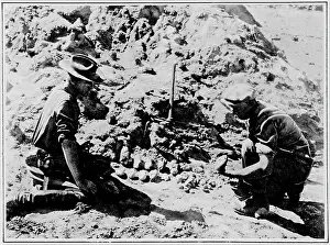 Palaeontologist: Dinosaur egg excavation, 1925