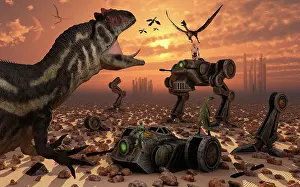 Parallel: Dinosaurs and robots fight a war of the survival of the ?