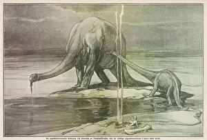 Dinosaurs: Dinosaurs in Tanganyika by Water Hole