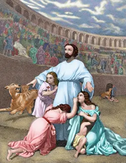 Persecution: The Diocletianic Persecution (303 AD). Christian delivered t