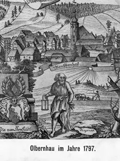 Honest: Diogenes with his lantern in front of the town of Olbern