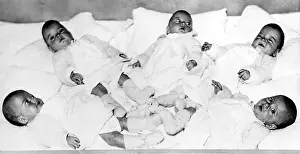 Quintuplets: Dionne Quintuplets, born 5/28/34. ?