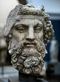 Dionysos: Dionysus. Bust. 2nd century AD. Marble