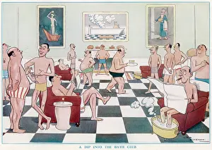 Socializing: A Dip into the Bath Club by H.M. Bateman