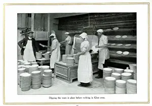 Glaze: Dipping the ware in glaze, Alfred Meakin