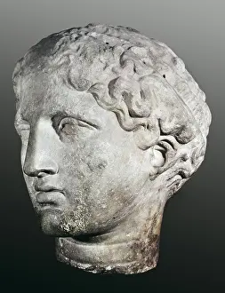 Attica: Dipylon Head. ca. 590 BC. GREECE. Athens. Kerameikos