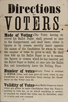 Poltics: Direction to Voters