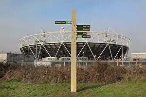Paralympics: Directions on the Greenway overlooking the London