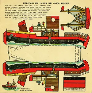 Instructions: Directions for making a cargo steamer