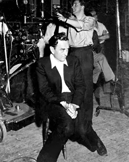 Hobson: Director DAVID LEAN looks very serious on the set of HOBSON