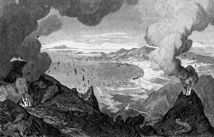 Campana: disasters, volcanos, Mount Vesuvius, erruption