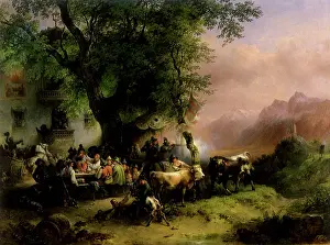 Gauermann: Disc shooting in the Passaier Valley