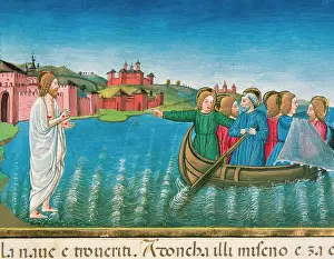 Predis: The disciples fishing in the Sea of Galilee. Codex of Predis