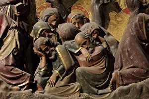 Rood: Disciples sleeping, choir screen, Cathedrale Notre-Dame