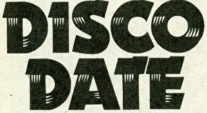 Disco: Disco Date slogan 1972 font