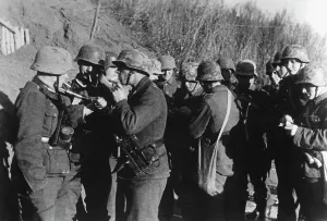 Discussing: Discussion of a German shock troop on the Eastern Front