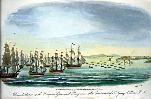 Disembarkation: Disembarkation of Troops At Gravesend Bay Under no