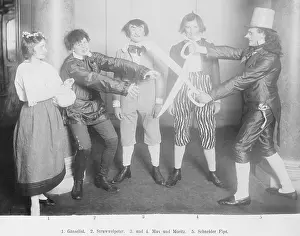 Moritz: Disguises for the carnival in Munich, 1904